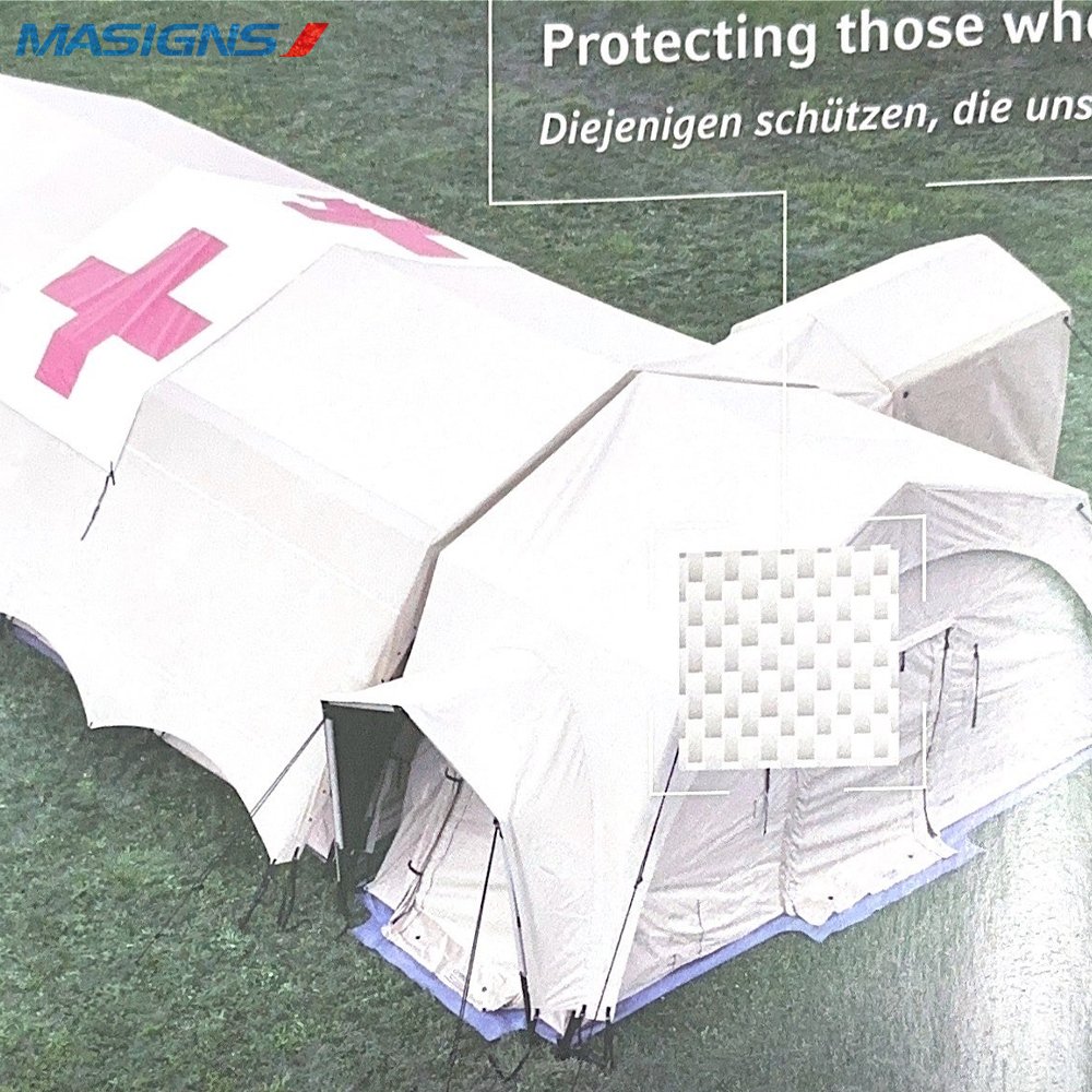 MASIGNS 680GSM Waterproof Tent Tarpaulin Fabric Coated Fabric PVC Heat Resistant Canvas Tricot Woven 1000D 1m~ 6.2m T9680L
