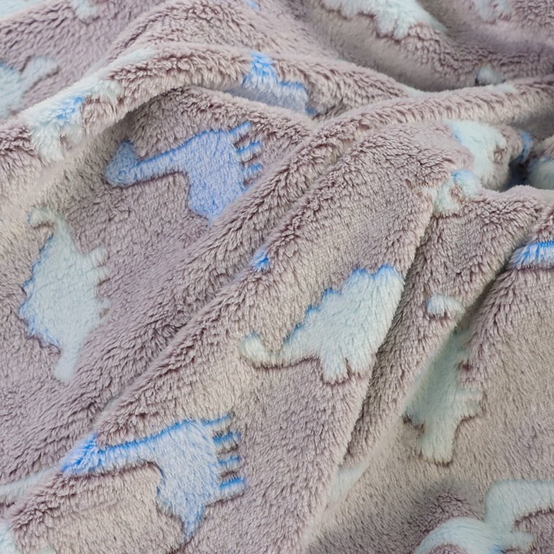 Wholesale Fleece Solid Mattress Fabric Knitted Baby Flannel Fabric 100% Polyester Polyester For Blanket