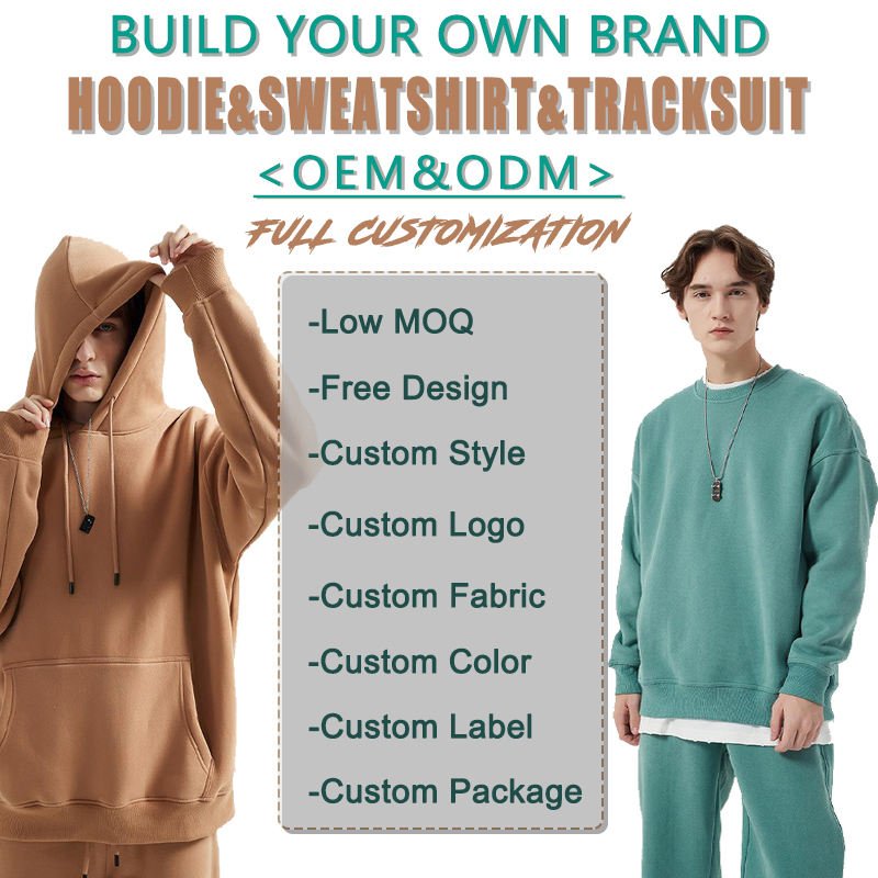 High Quality Puff Printing Streetwear Cotton Hoodie Unisex Hoodies Men Custom Oversized Hoodie