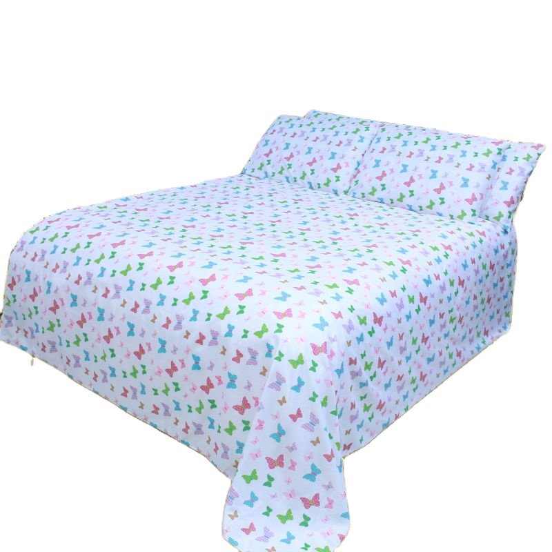 Polyester fabric home textile four-piece set. Printed silk thread. Directly sent from the factory. Customizable