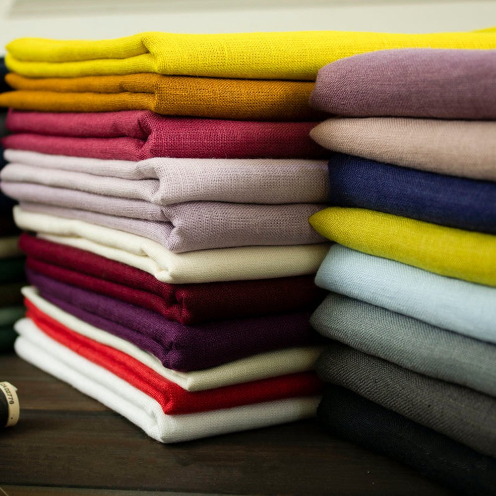 High density natural material linen fabric for spring and summer clothing with high performance