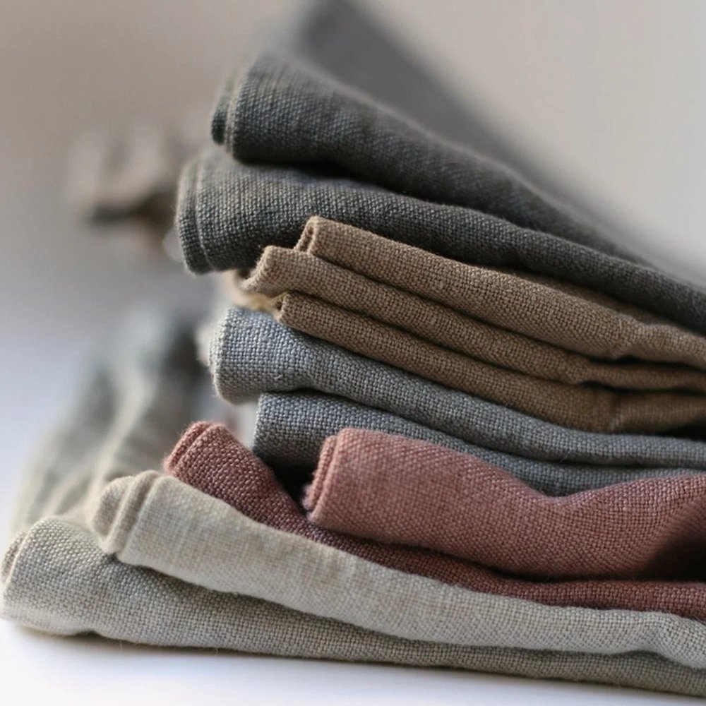 High density natural material linen fabric for spring and summer clothing with high performance