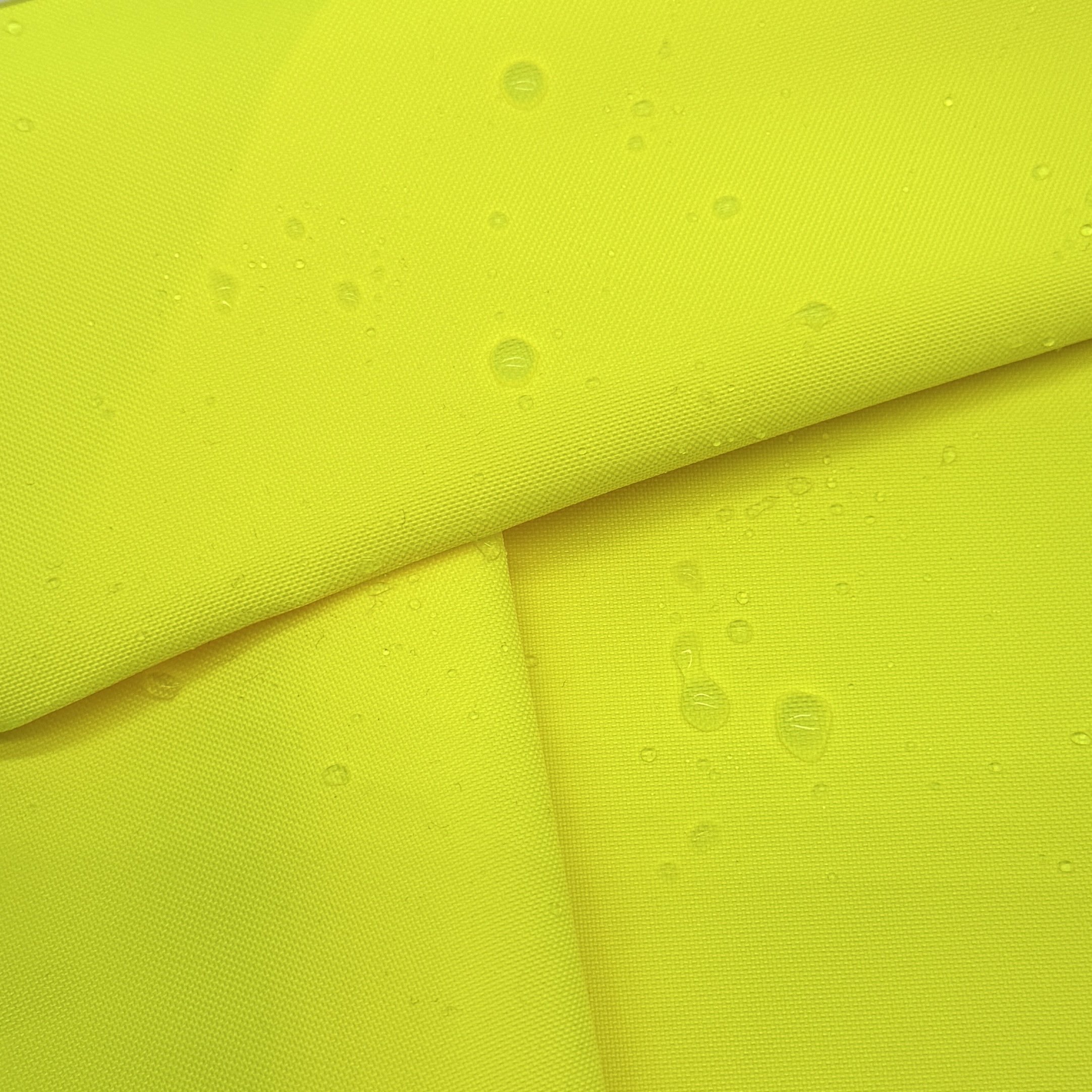 Cheap yellow safe outdoor crepe work fabric 100% polyester oxford 300D fabric with parka rain coat