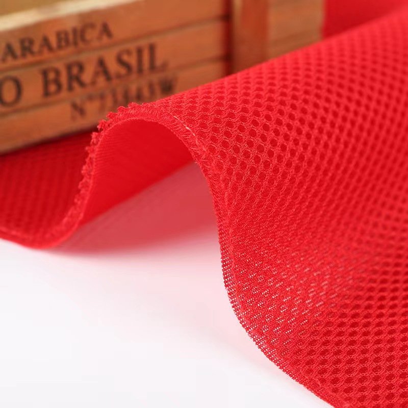 Air Mesh Fabric for Office Chair Car Seat Shoes Jiangsu Velour Car Upholstery Fabric Soft 3D Plaid Spacer Sandwich Polyester