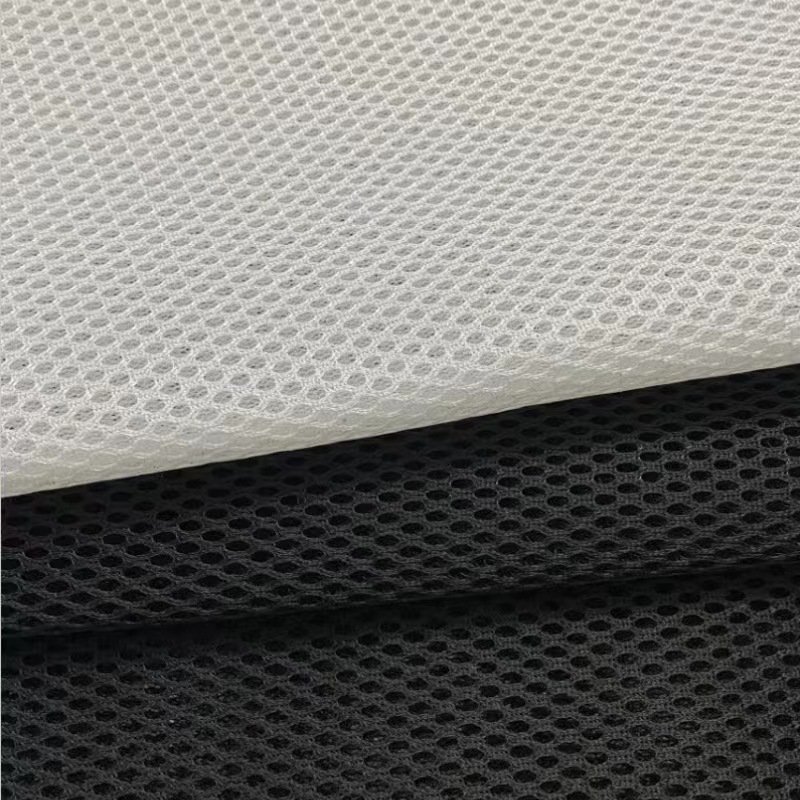 Air Mesh Fabric for Office Chair Car Seat Shoes Jiangsu Velour Car Upholstery Fabric Soft 3D Plaid Spacer Sandwich Polyester