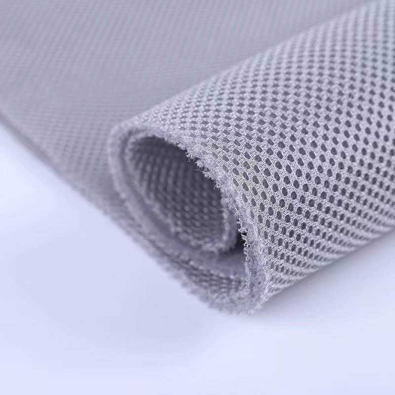 Air Mesh Fabric for Office Chair Car Seat Shoes Jiangsu Velour Car Upholstery Fabric Soft 3D Plaid Spacer Sandwich Polyester