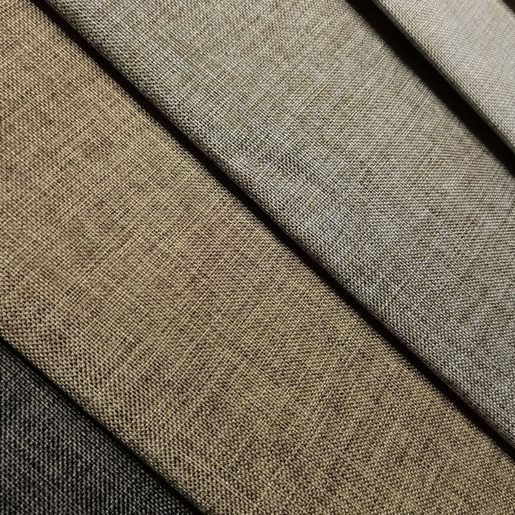 Home Textile Linen Like Sofa Fabric Linen Polyester Sofa Fabric Imitation Faux Linen