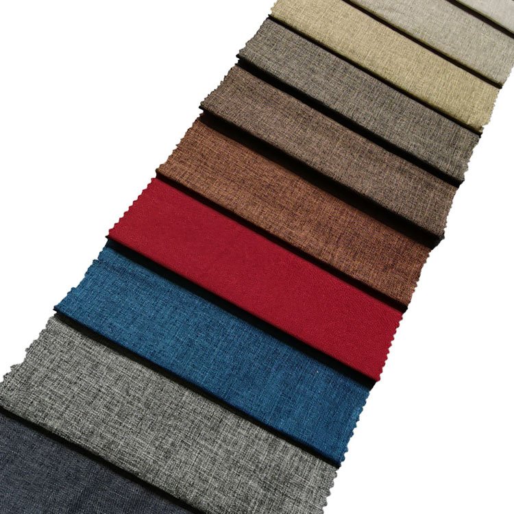 Home Textile Linen Like Sofa Fabric Linen Polyester Sofa Fabric Imitation Faux Linen