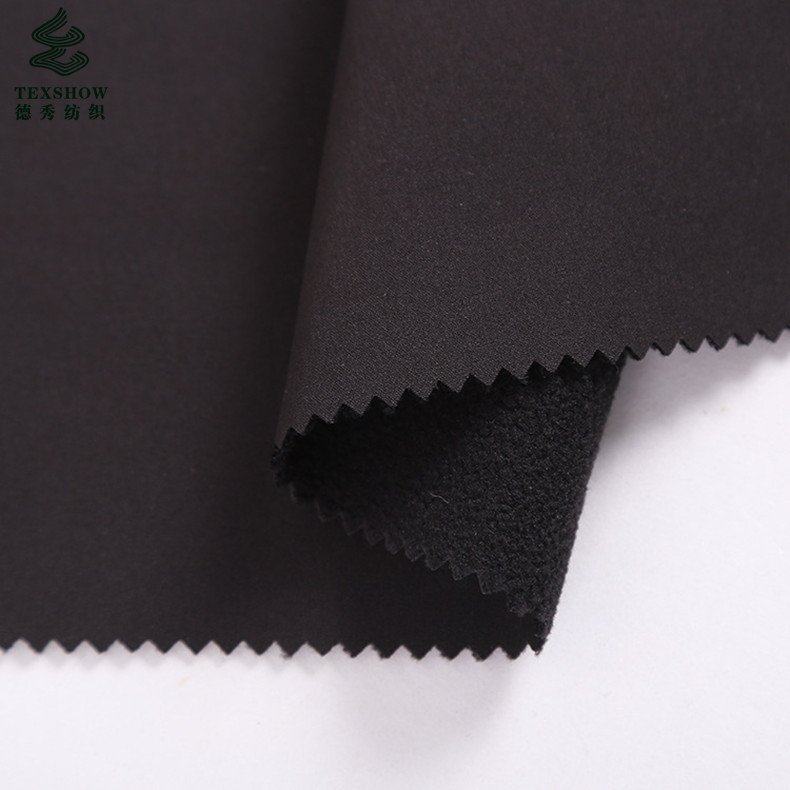 3 layer laminate PTFE fleece waterproof breathable oilproof soft shell men jacket suit fabric
