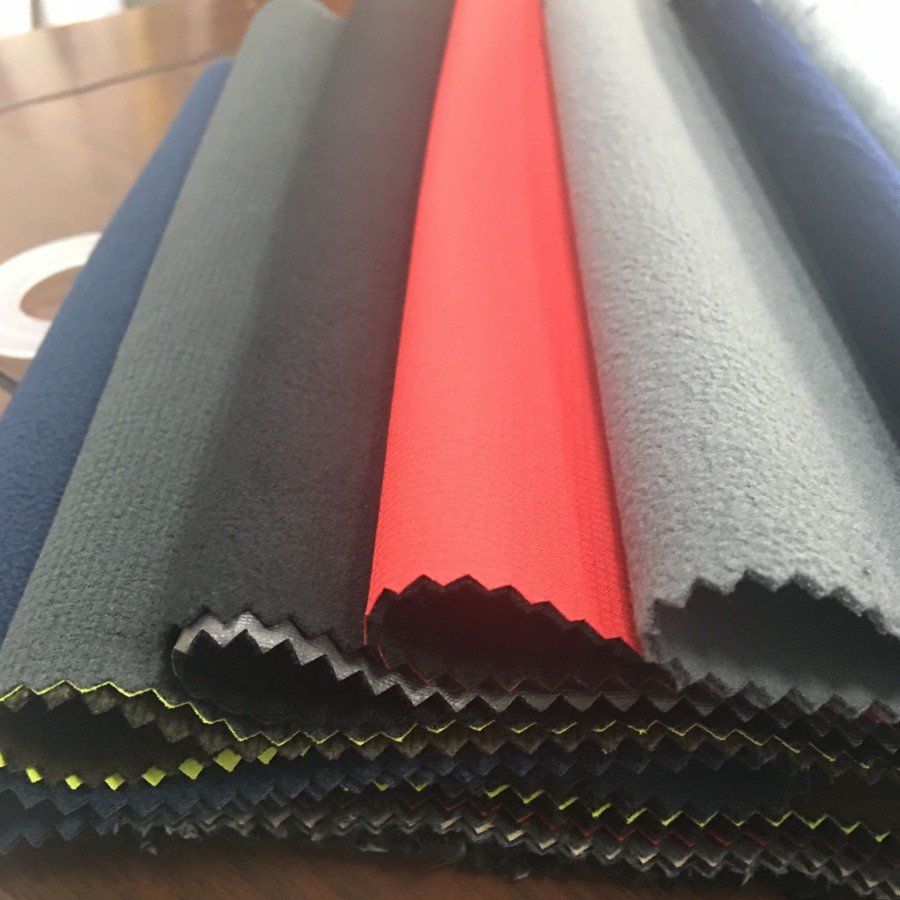 3 layer laminate PTFE fleece waterproof breathable oilproof soft shell men jacket suit fabric