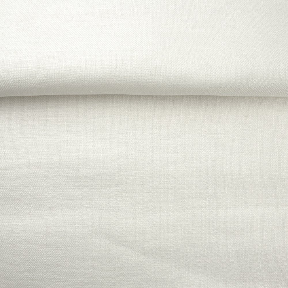Wholesale 280 GSM 100% Linen Woven Twill Weave Herringbone Fabric Breathable Organic Natural Printed Shirt Clothes in Rolls