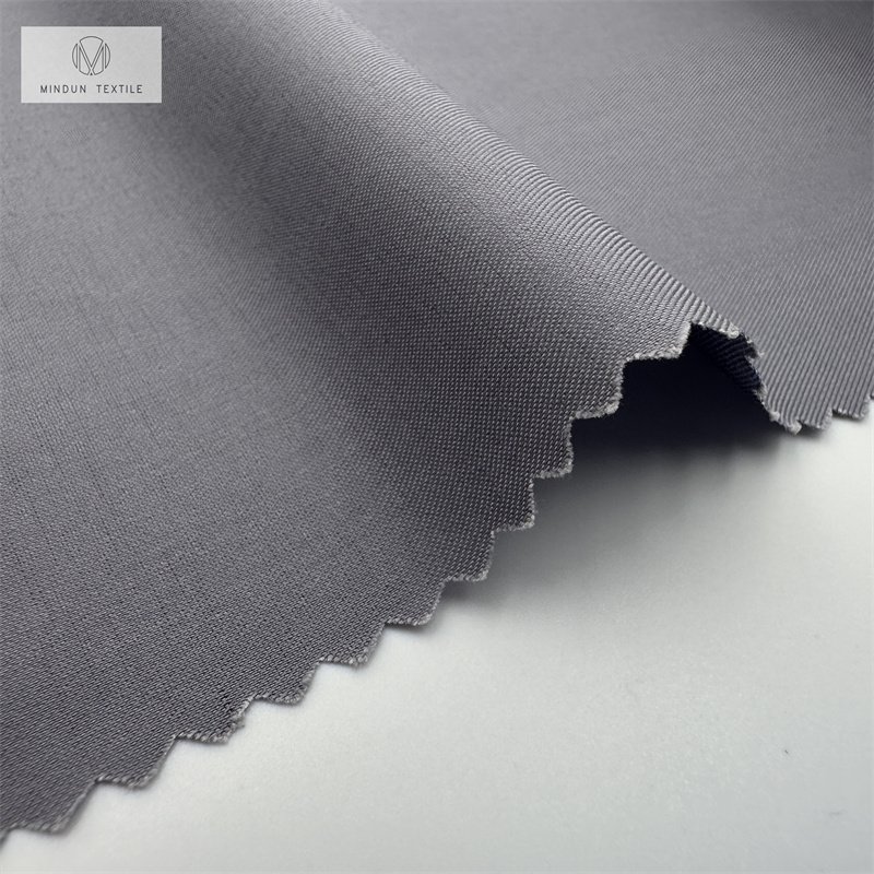 Mindun Ready Goods Colours Woven Twill Breathable Soft Bamboo Polyester Spandex Fabric
