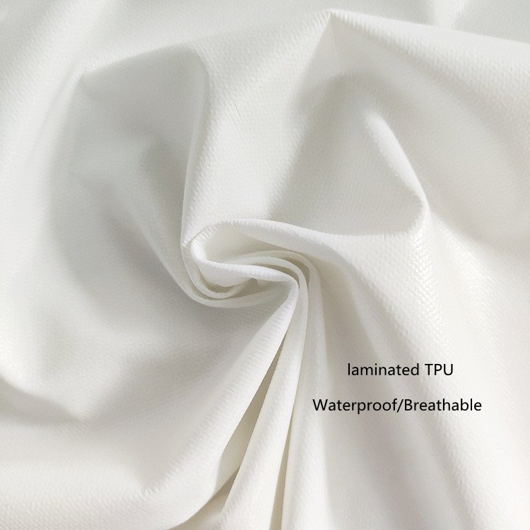 100% Polyester 130gsm Waterproof/Anti Fouling/Breathable Mesh Laminated TPU Fabric for Pillow Case/Mattress Protector