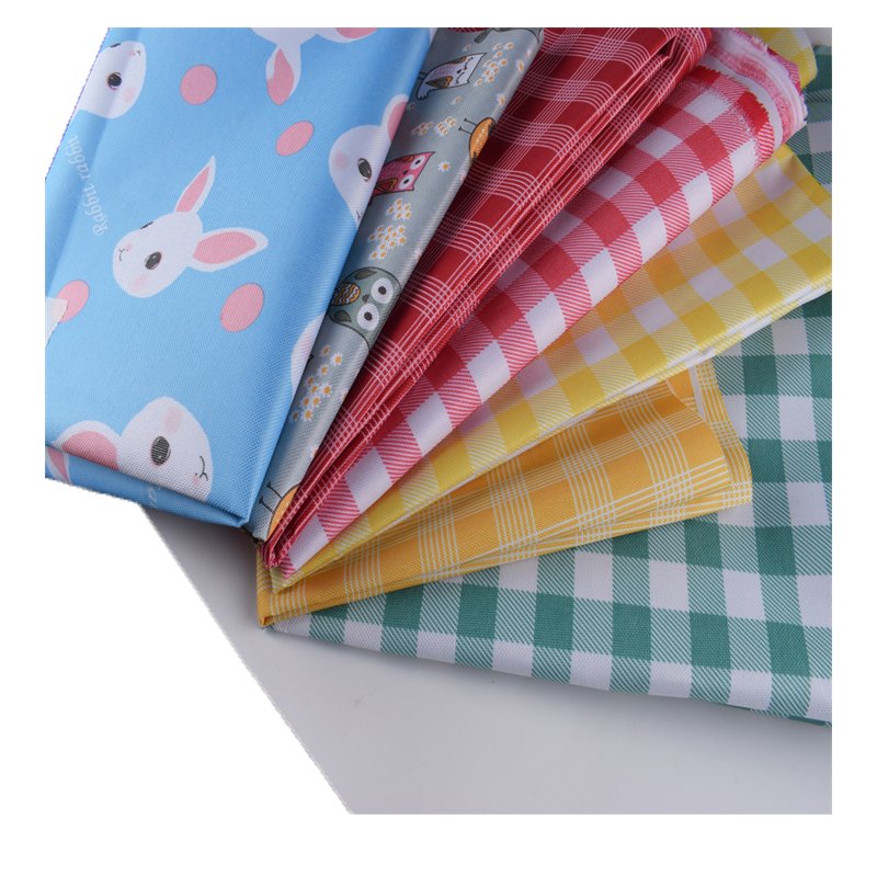 A Lot 300d Flower Print Oxford Fabric With Best White Pvc Coated In Stock