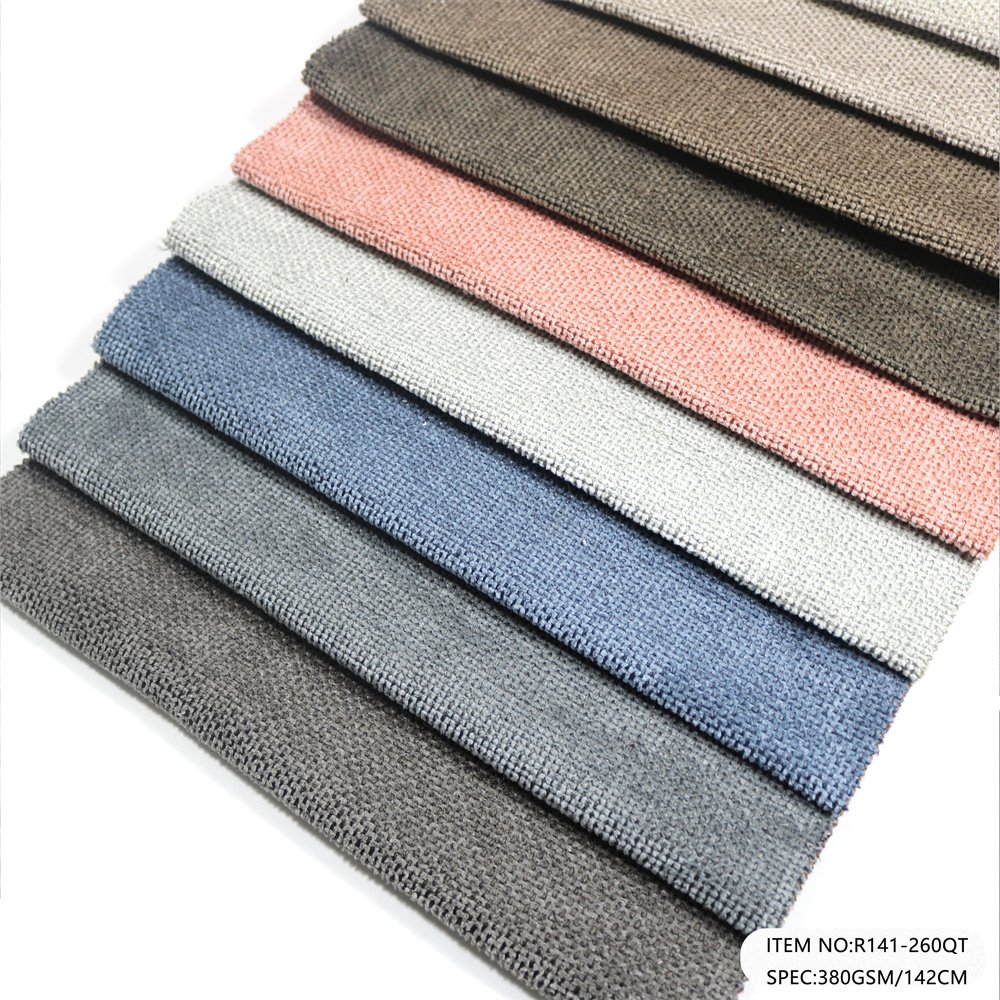 2024 new Anti-wrinkle Desgin upholstery linen sofa fabric durable home deco fabric in stock plain hemp linen fabric