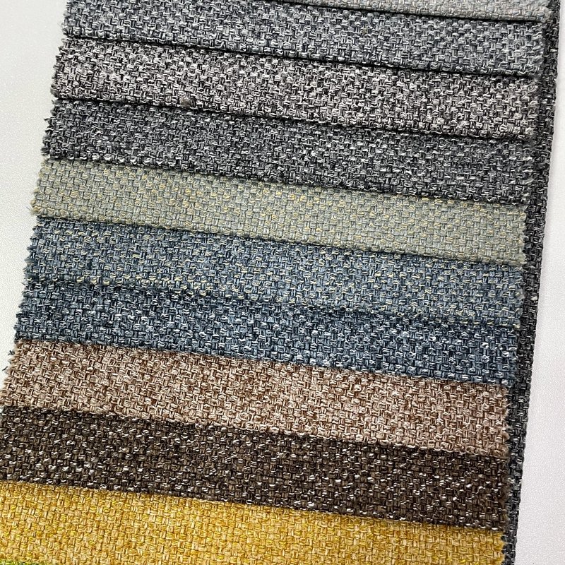 Home Textile Linen Products Upholstery Linen fabric living room the shape of I Sofa Fabrics 100% Polyester Fabric Linen