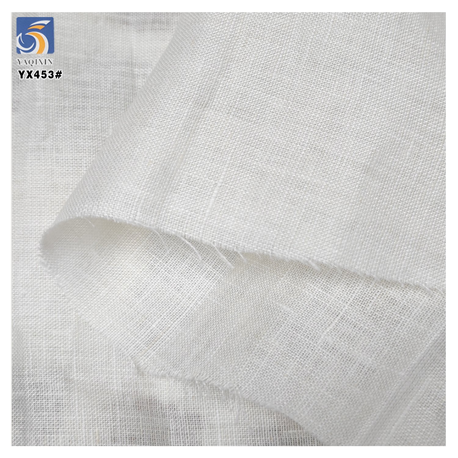 YX453 Cheap Linen Fabric Roll 140gsm Soft White 100 Pure Linen Fabric for Clothing Infant