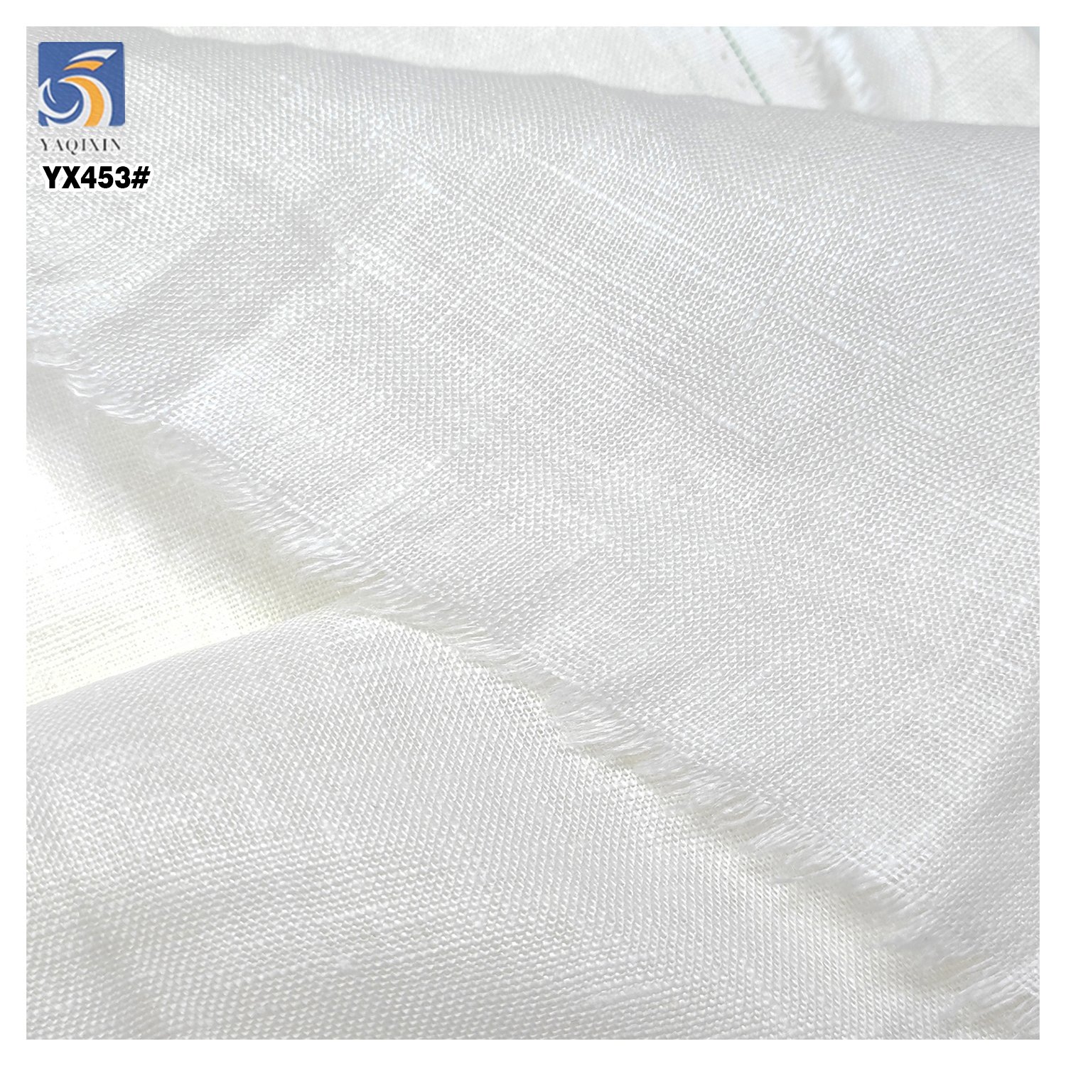 YX453 Cheap Linen Fabric Roll 140gsm Soft White 100 Pure Linen Fabric for Clothing Infant