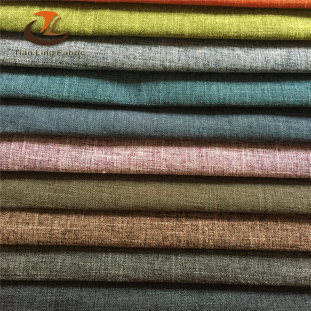 21s and 32s 100% linen fabric, polyester linen fabric