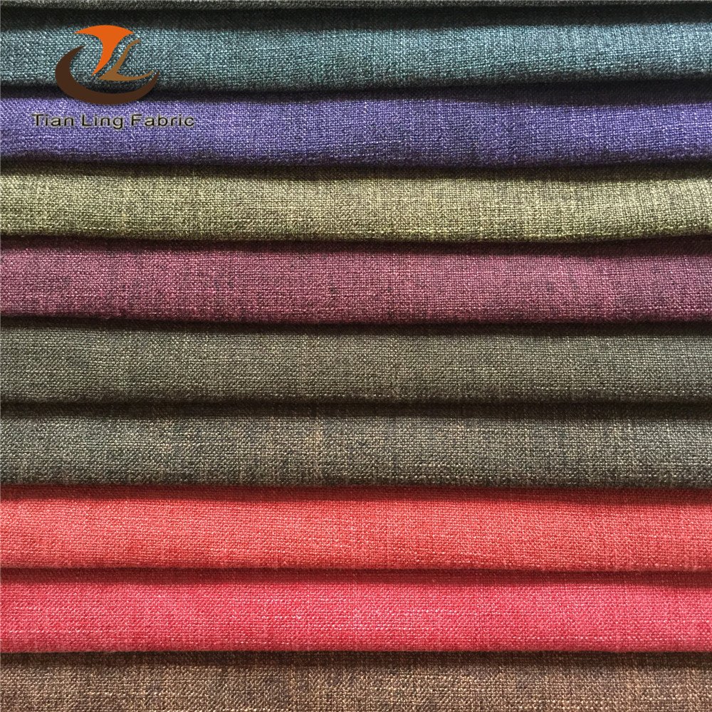21s and 32s 100% linen fabric, polyester linen fabric