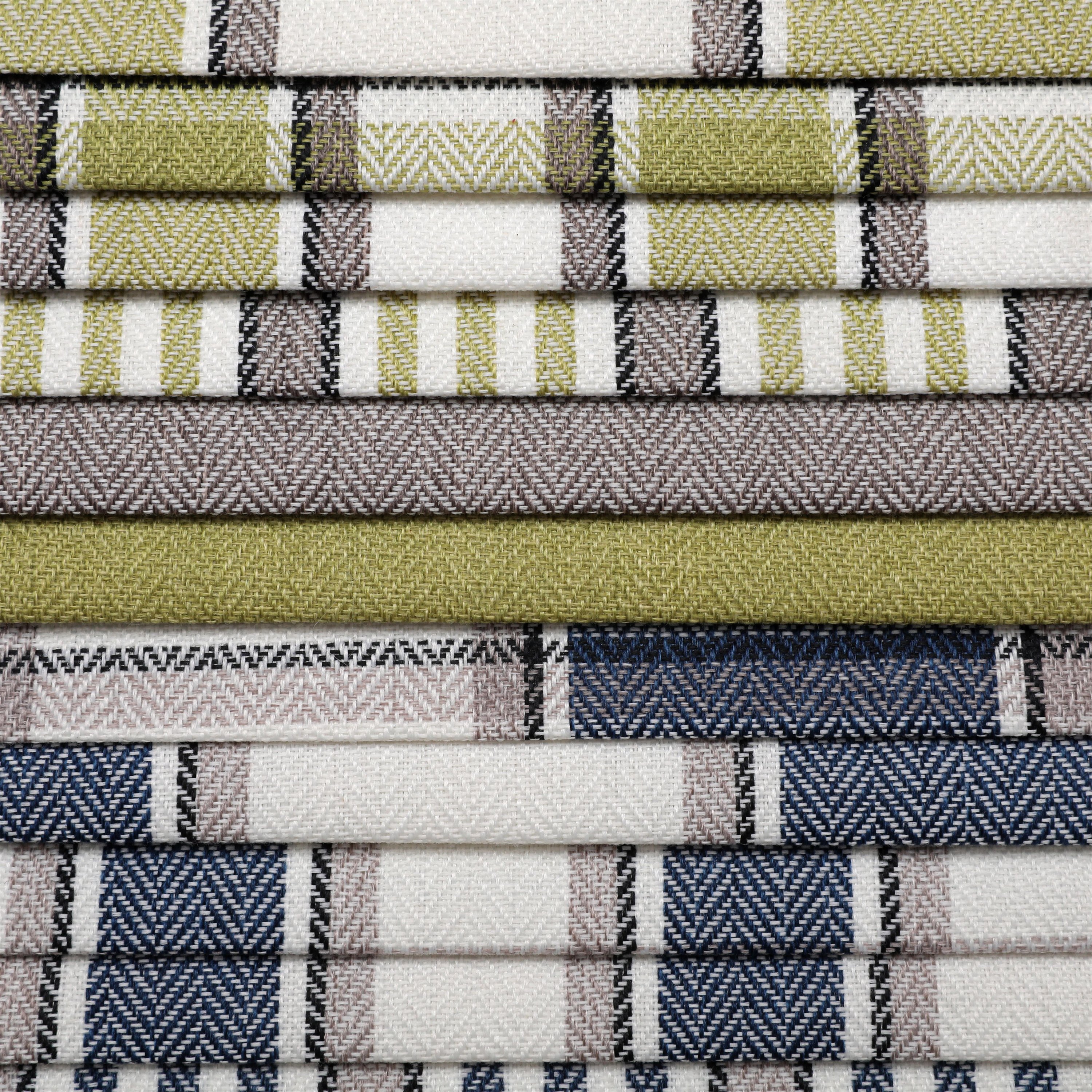 Upholstery woven linen look herringbone design polyester imitation linen faux linen sofa fabric hometextile