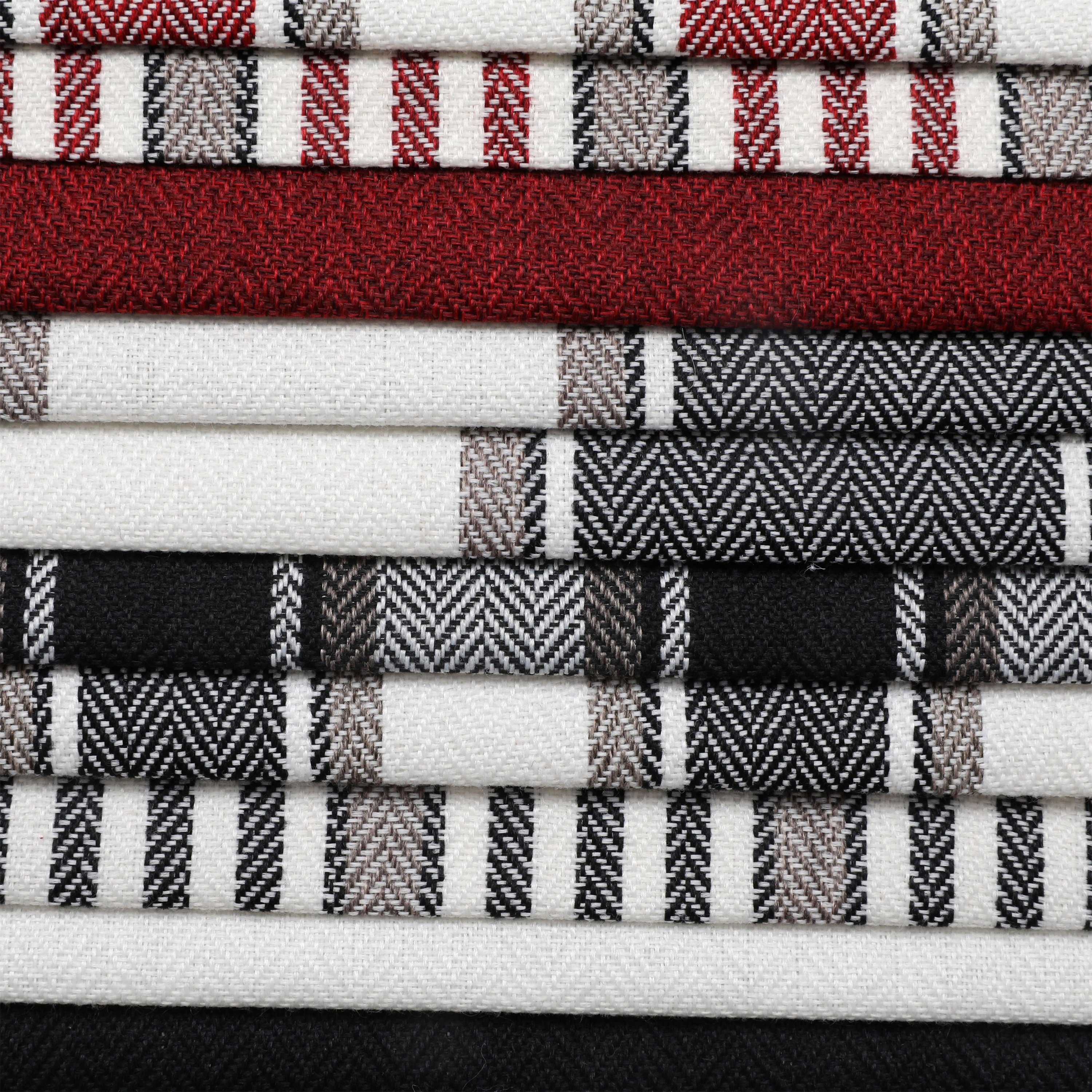Upholstery woven linen look herringbone design polyester imitation linen faux linen sofa fabric hometextile