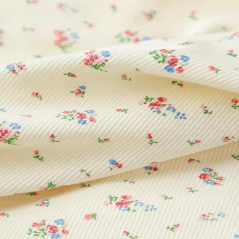 Custom Digital Print 4x2 Rib Knit Fabric Bamboo / Cotton Spandex for Fall/Winter Baby Sleepwear Accessories-Boys Girls