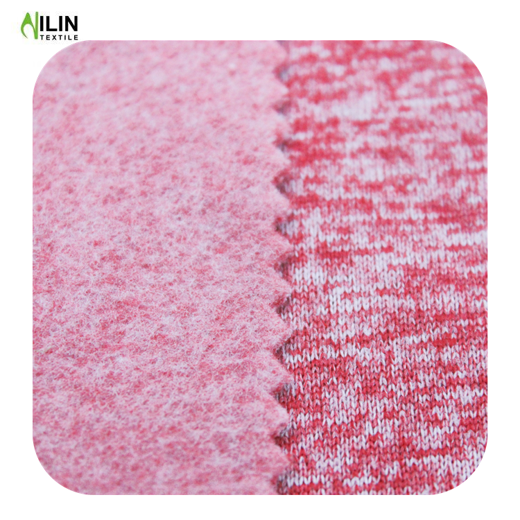 one hundred percent of polyester cationic one side brush fleece fabric