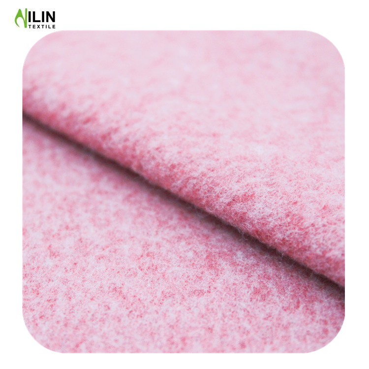 one hundred percent of polyester cationic one side brush fleece fabric