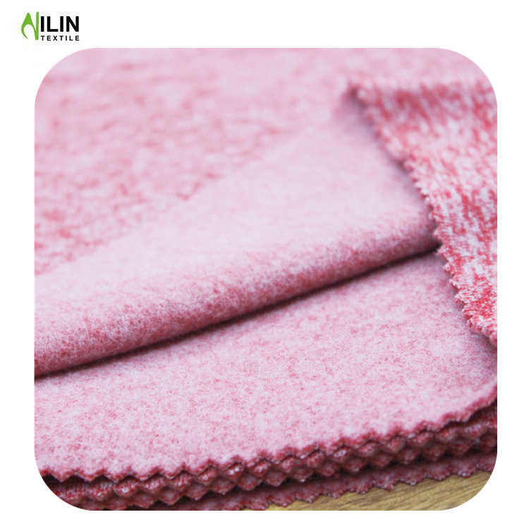 one hundred percent of polyester cationic one side brush fleece fabric