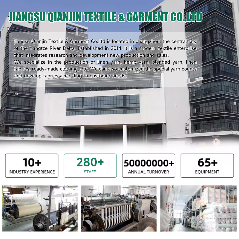 QIANJIN High Quality And Cheap Price Dyed linen Hemp Yarn Blended linen Yarn