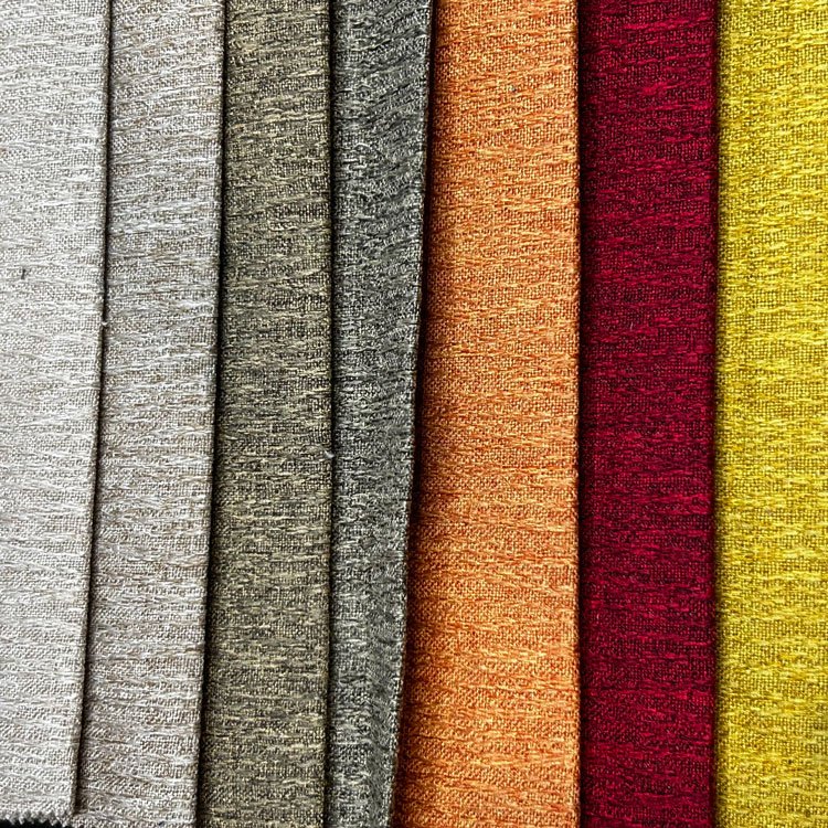Cheap Upholstery Fabric Polyester Textile Fabric Feels Like Linen 100% Polyester Linen Look Fabric Sublimation French Faux Linen