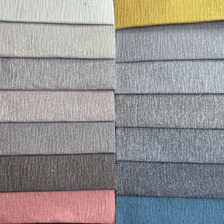 Home Deco cloth material fabric linen look wide heavy linen sofa fabrics