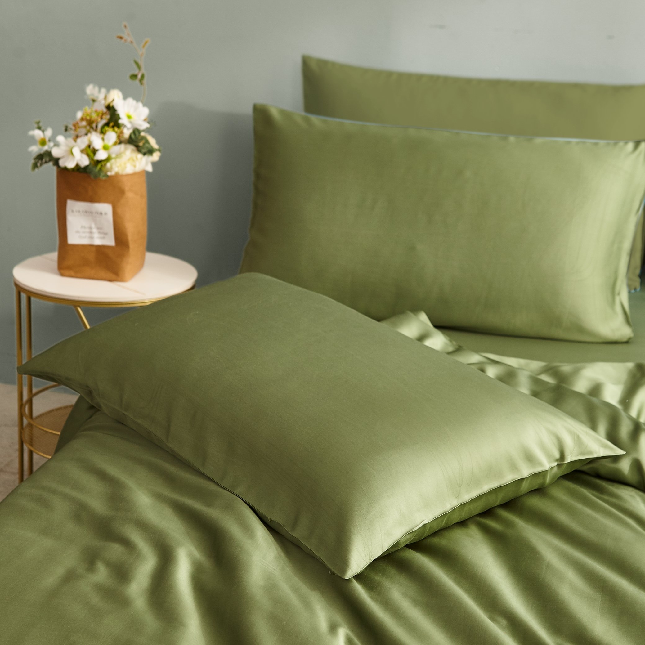 Home Textile 100% Bamboo Fabric Soft Bedding Fitted Sheet Sets Bedding Wholesale