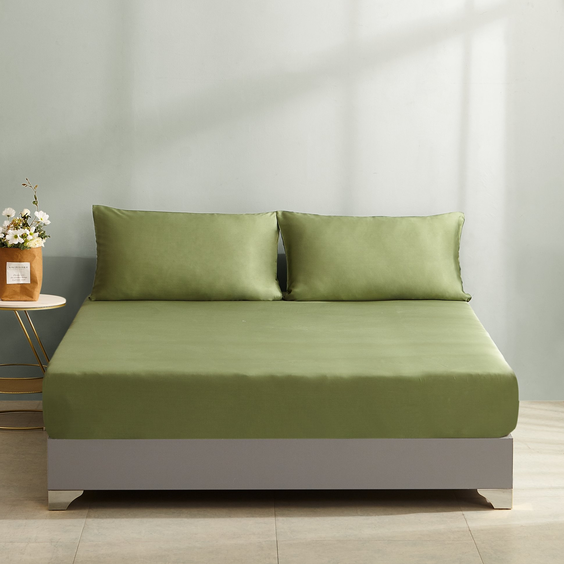 Home Textile 100% Bamboo Fabric Soft Bedding Fitted Sheet Sets Bedding Wholesale