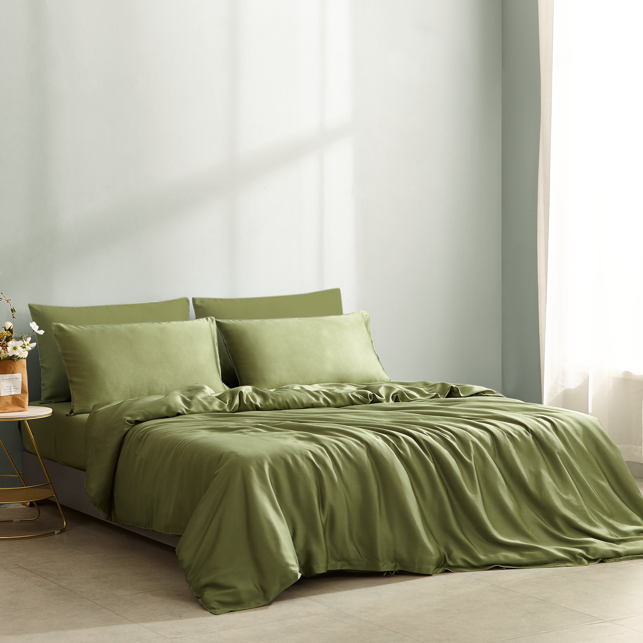 Home Textile 100% Bamboo Fabric Soft Bedding Fitted Sheet Sets Bedding Wholesale
