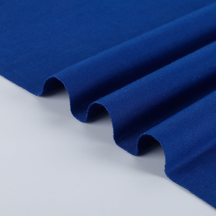 W230-2 Knitting stock terry 100% polyester plain spun poly fabric for t-shirt