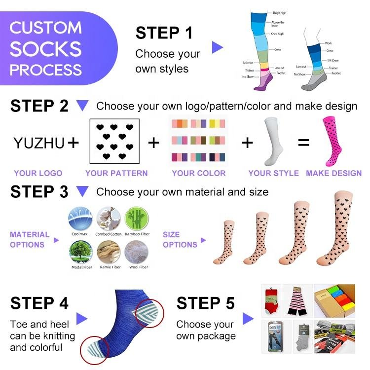 Custom blue anti-odor silver ion viscose bamboo performance football compression crew athletic socks for men