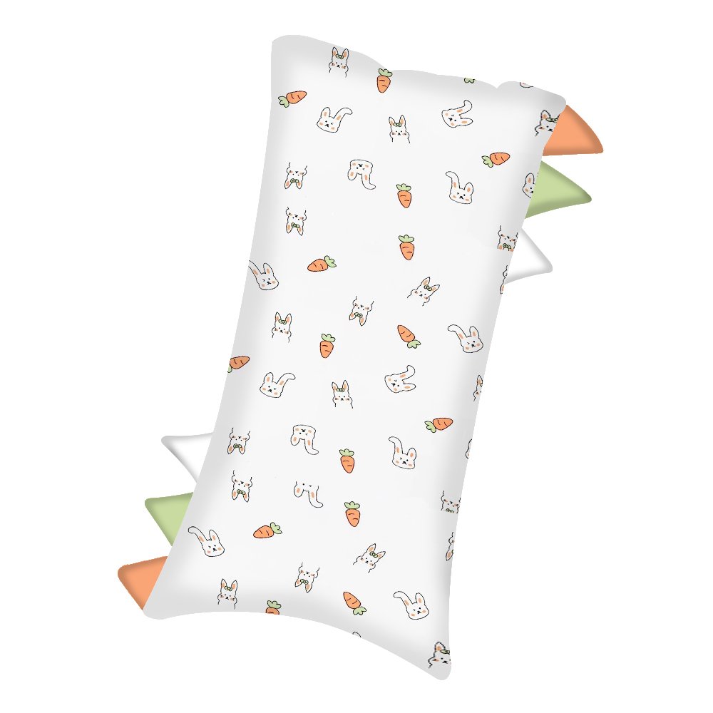 High quality children bamboo long pillow 19*38 bamboo fiber fabric pillow for babies sleeping
