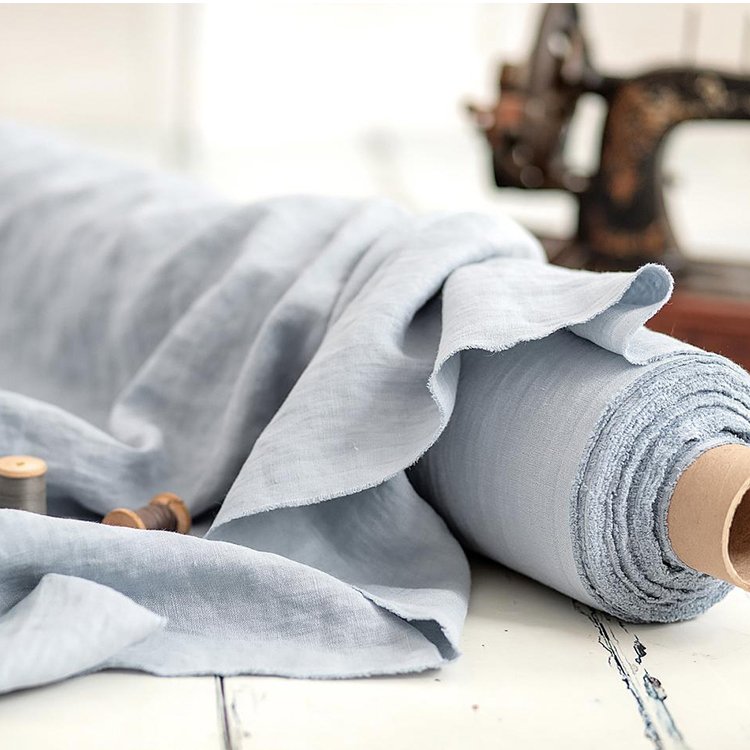 OEKO TEX washed soft french high quality garment pure material wholesale 100% linen fabric wholesale
