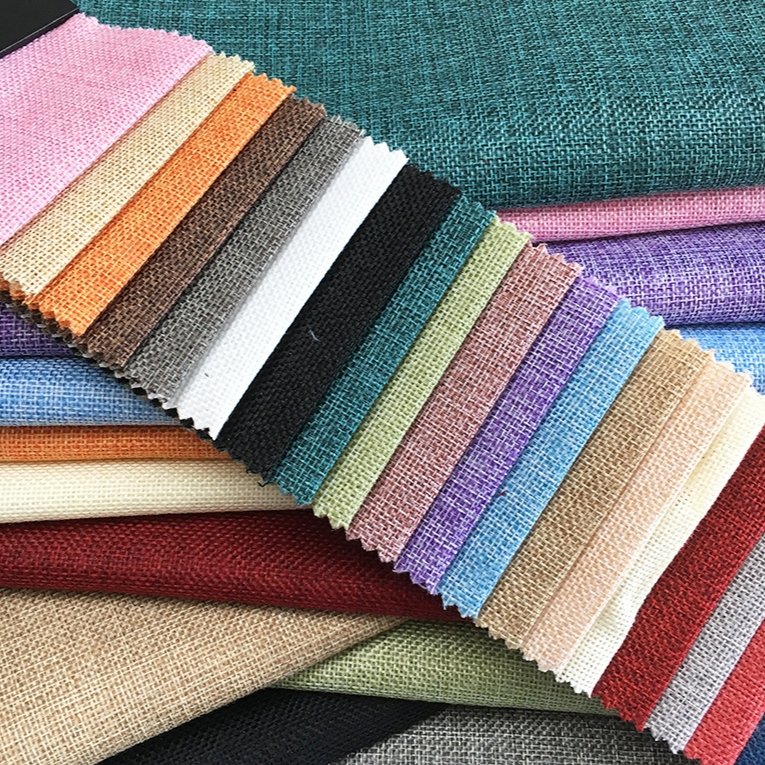 Best Sellers 280Cm Wide, Textile Curtain French Linen Bedding Faux Linen 100% Blackout Curtain Fabric 100% Linen Fabric/