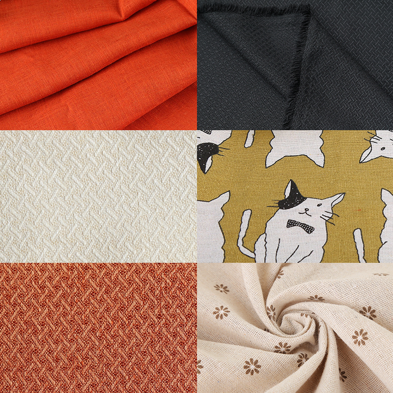 Best Sellers 280Cm Wide, Textile Curtain French Linen Bedding Faux Linen 100% Blackout Curtain Fabric 100% Linen Fabric/