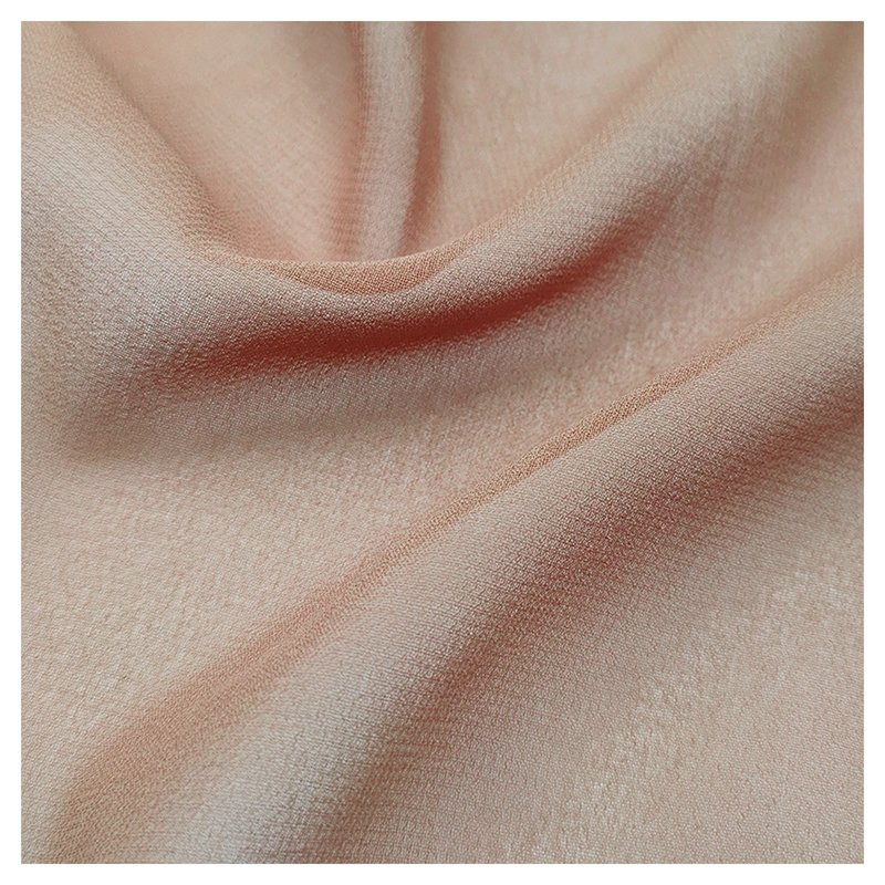 Wholesale Plain Pearl Chiffon Fabric Soft 100% Polyester Sheer Fabric