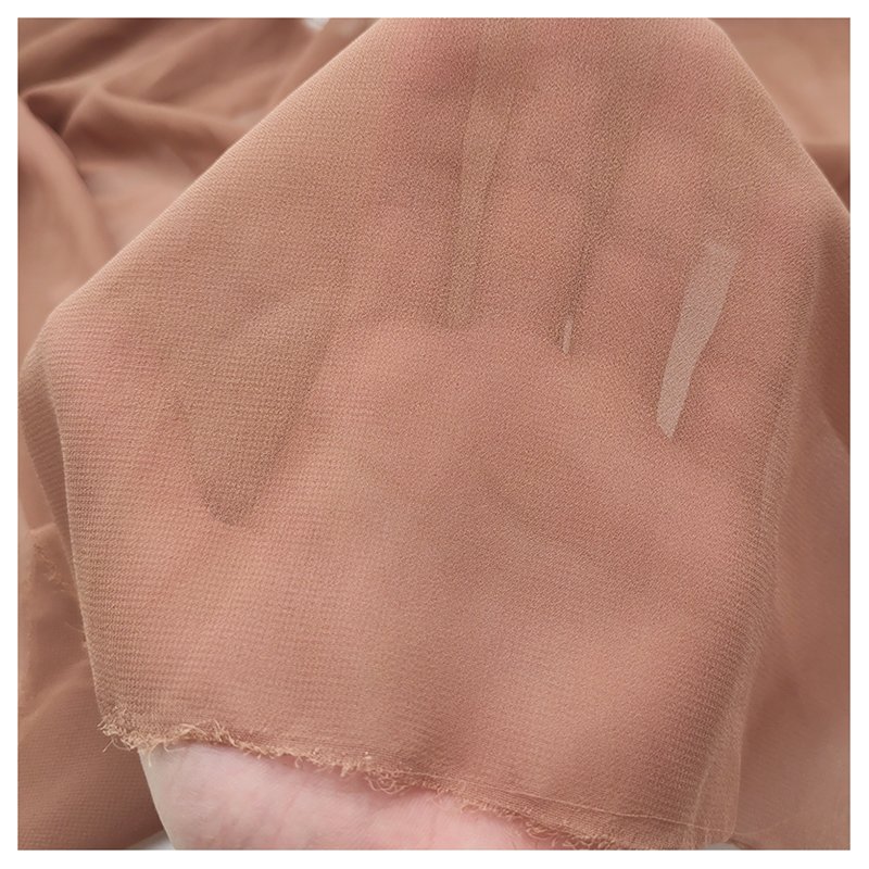 Wholesale Plain Pearl Chiffon Fabric Soft 100% Polyester Sheer Fabric