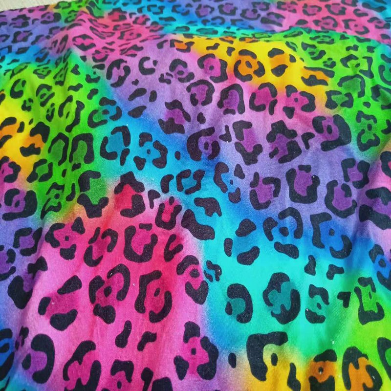 Custom Digital Printed organic 95 Bamboo 5 Spandex lycra Fabric For Clothing