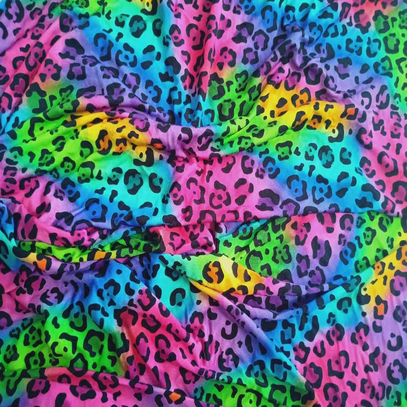 Custom Digital Printed organic 95 Bamboo 5 Spandex lycra Fabric For Clothing