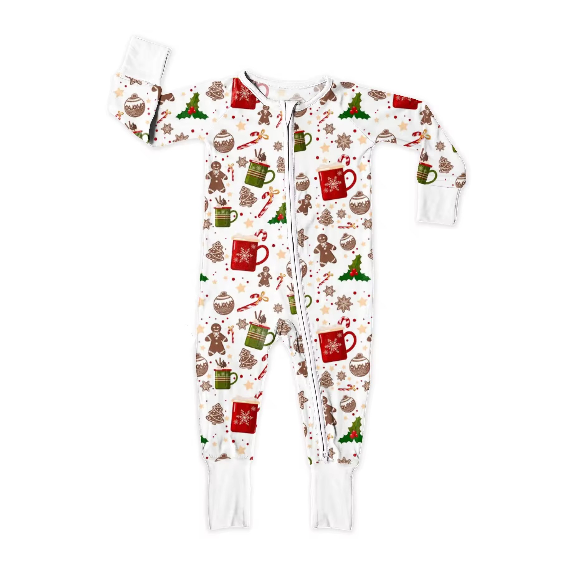 2024 Wholesale Custom Toddler Pajamas Zipper Baby Romper Bamboo Fiber Fabric Baby Pajamas Rompers Baby Wholesale