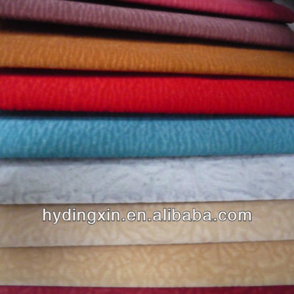 200 D Plain Woven 100% Polyester Super Soft Flocking Textile Furniture Velour Fabric for auto