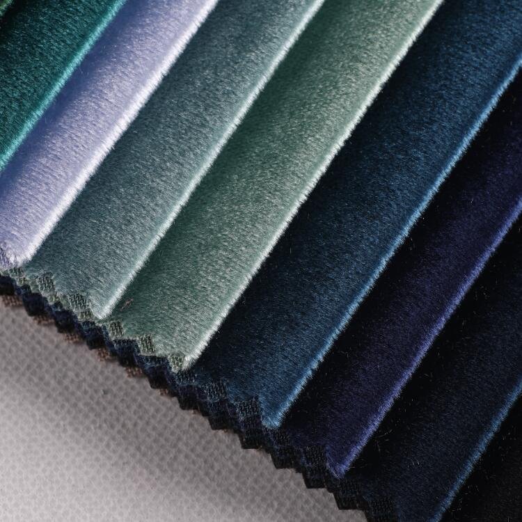 200 D Plain Woven 100% Polyester Super Soft Flocking Textile Furniture Velour Fabric for auto
