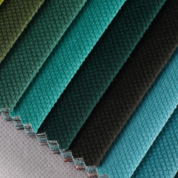200 D Plain Woven 100% Polyester Super Soft Flocking Textile Furniture Velour Fabric for auto